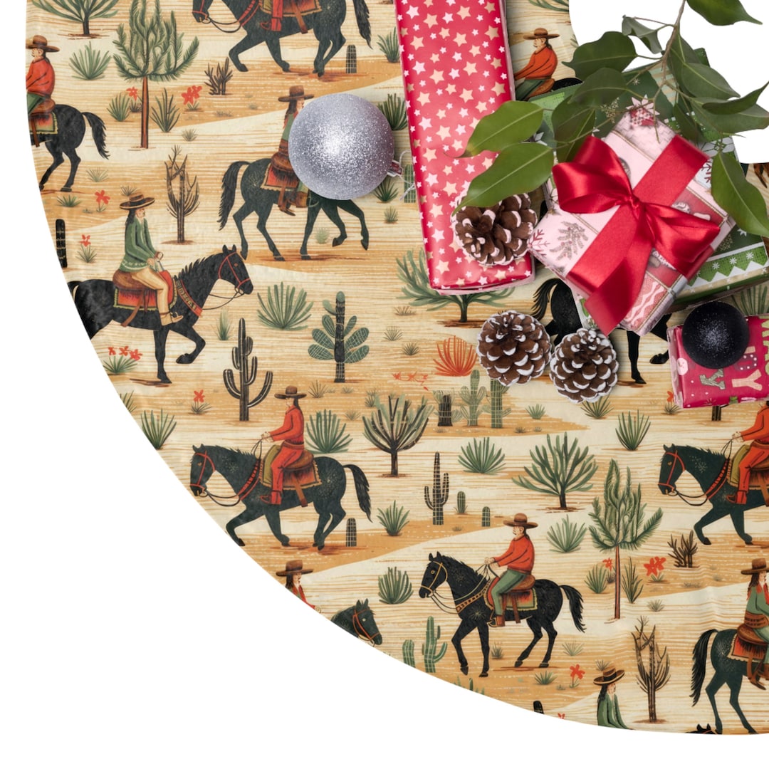 Western Christmas Tree Skirt 