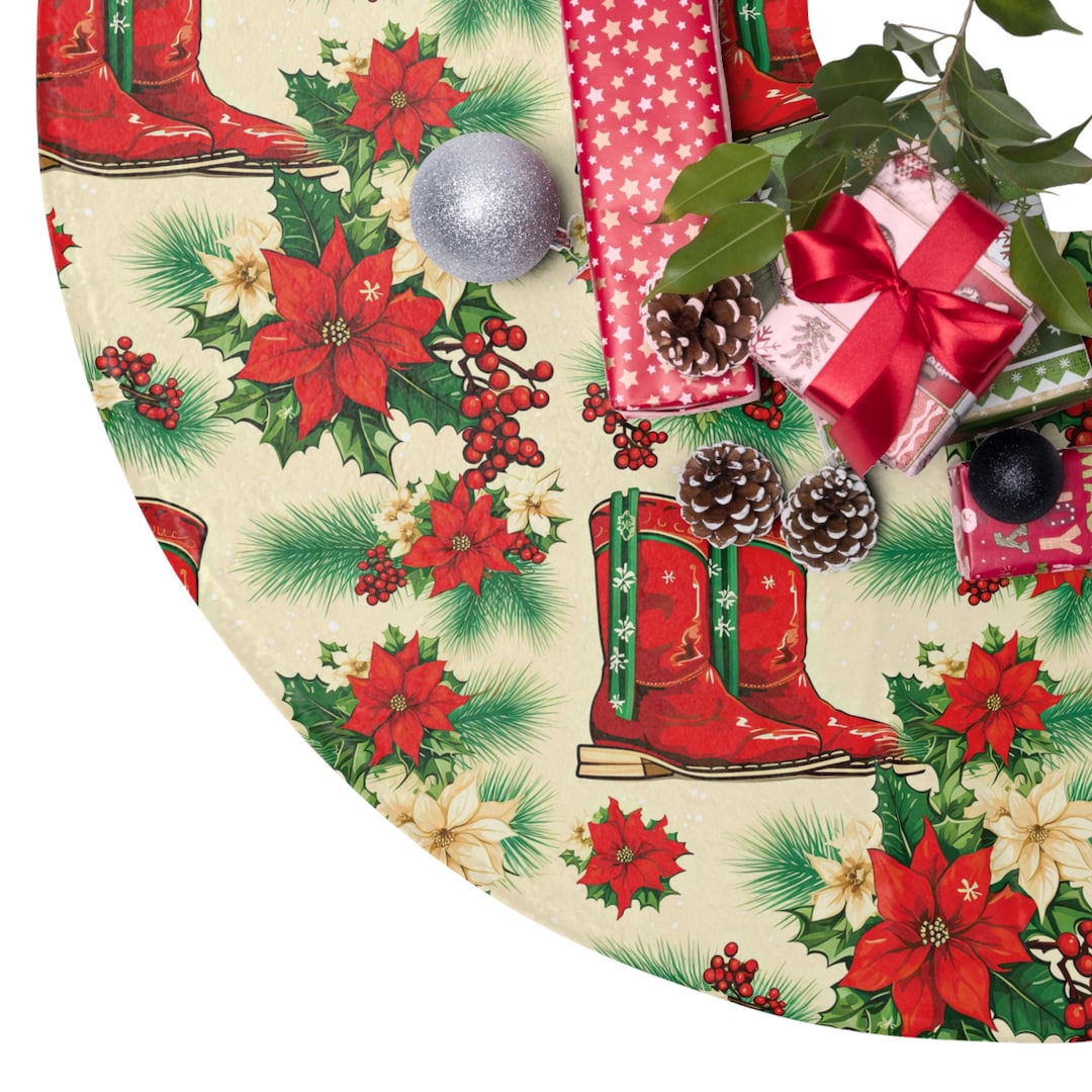 Western Christmas Tree Skirt 