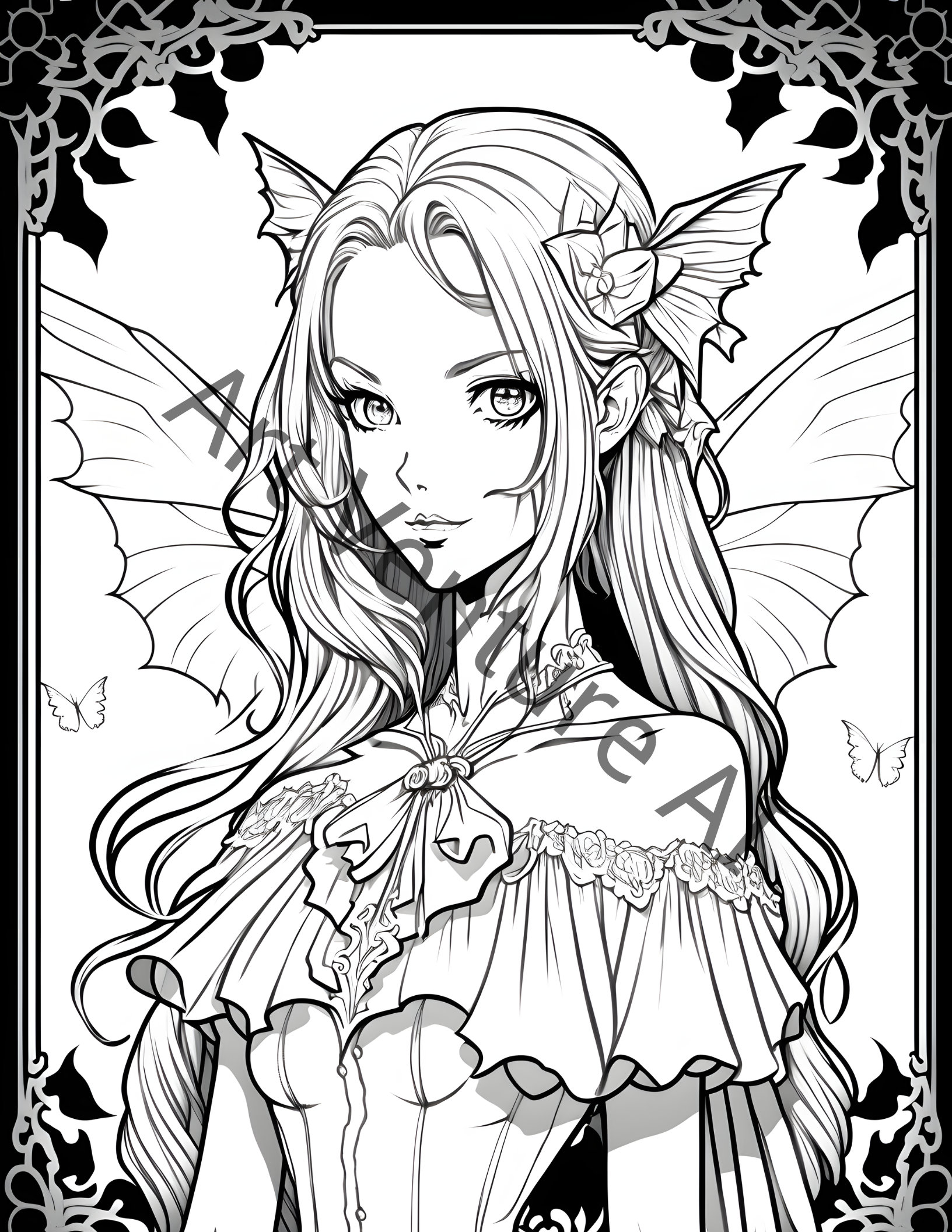 Vampire Anime Coloring Pages
