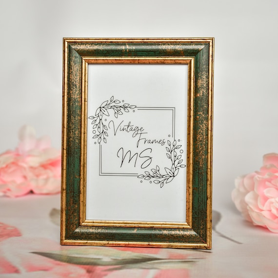 額縁 1970~ Wood Frame Vintage Poster Gold Ornate 27x47 Picture Frame Vintage 27x47 Frame 27 x 47
