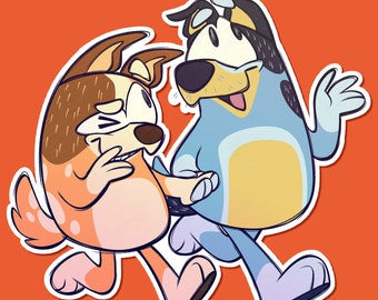 Bandit and Chilli - Adhesivo de vinilo