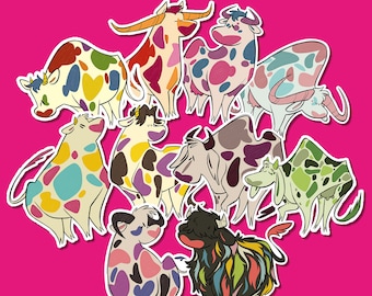 Pride Cows - Vinyl Stickers