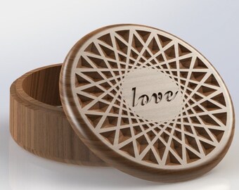 Circular Jewelry organizer STL file for CNC or 3D Printer