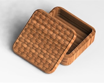 Square Jewelry organizer - STL files for CNC or 3D Printer