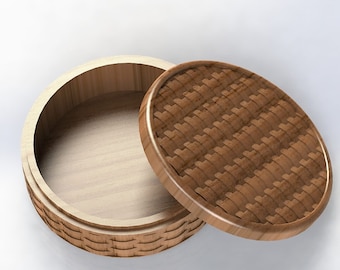 Basket pattern jewelry organizer - STL files for CNC or 3D Printer