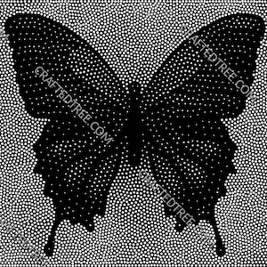 Butterfly Stipple Art File, CNC Router, Laser Engraving (G-Code)