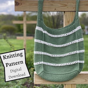 Bagel Man Market Bag || Knitting Pattern || Digital Pattern