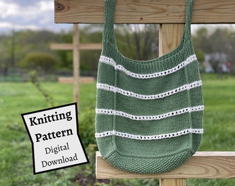Bagel Man Market Bag || Knitting Pattern || Digital Pattern