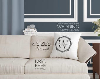 Custom White Wedding Date Pillow Stylish Engagement Gift Idea Luxury Personalized Wedding Gift Custom Name Wedding Gift Unique Couples Gift