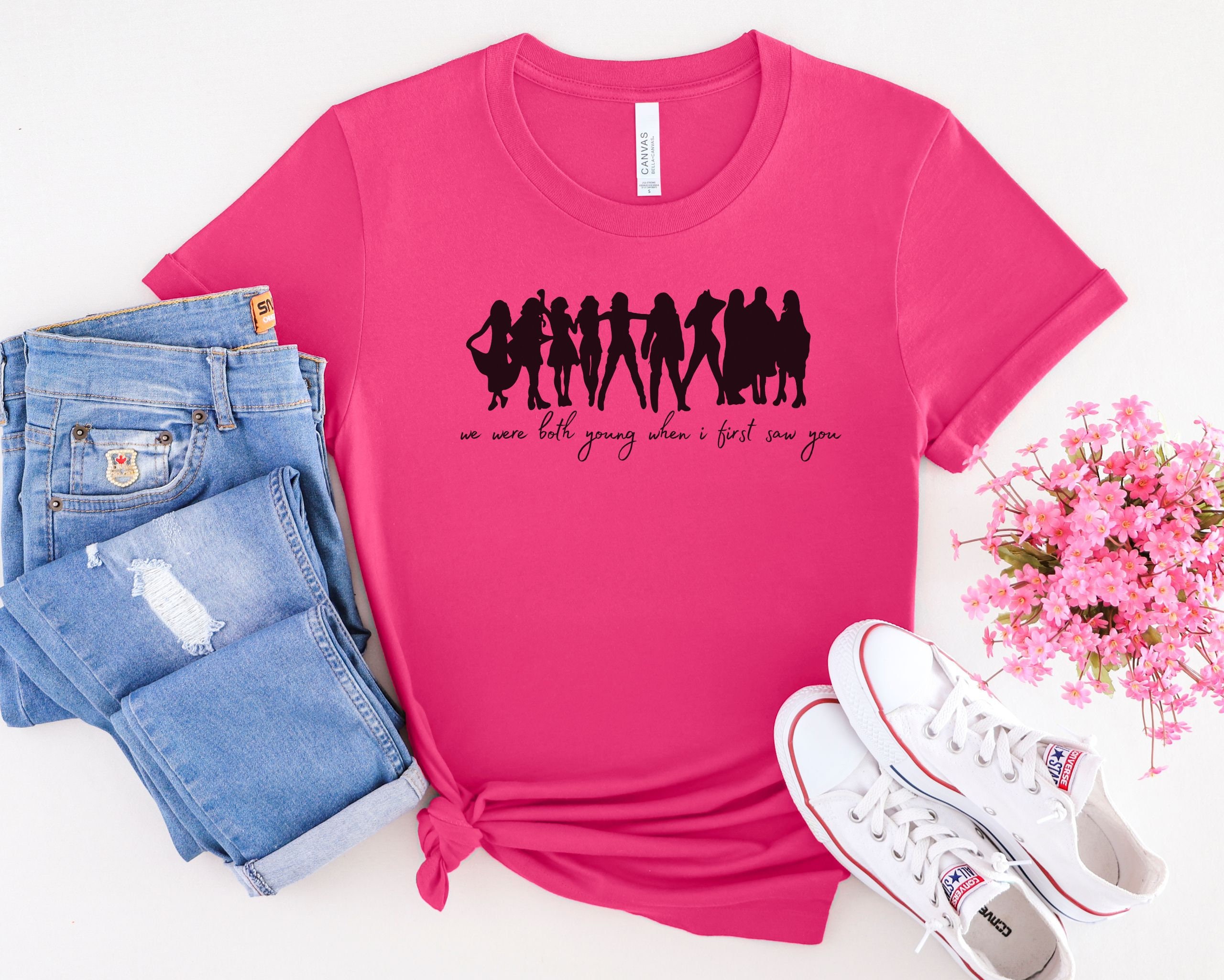 Taylor Swift We Were Both Young Taylor Swift Silhouettes Tshirt, the Eras Tour Shirt, We Were Both