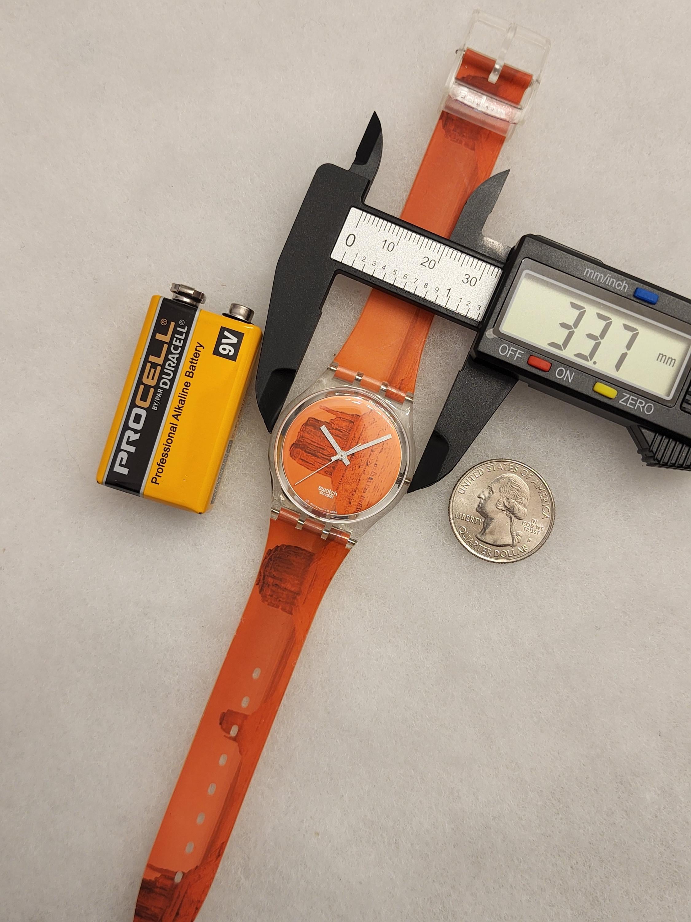 スーパーセール 半額 Retro Orange Swatch Watch Gents Quartz Swatch GK240 Zerkon その他
