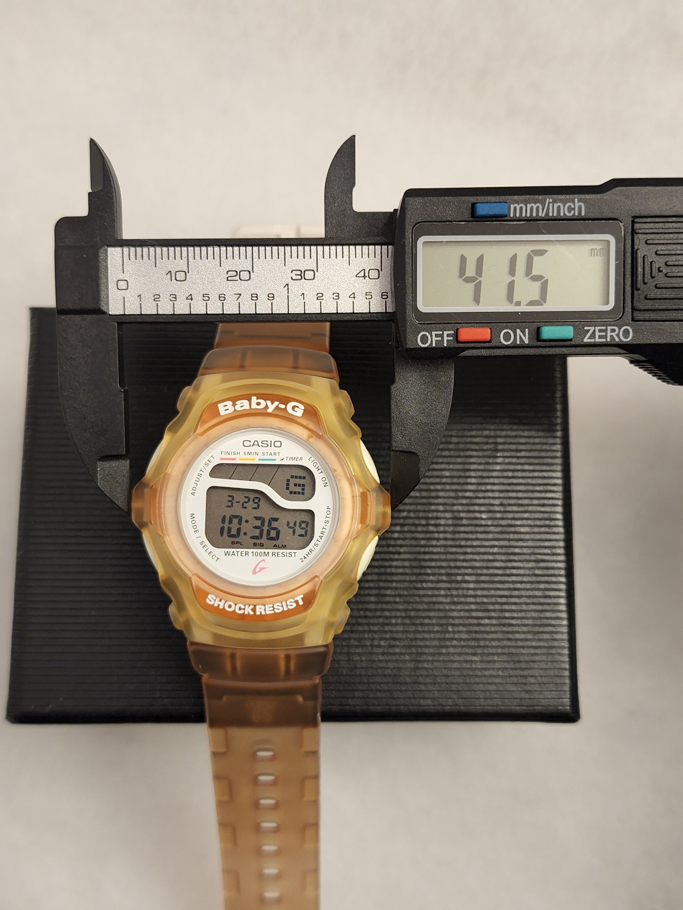 Retro Womens Watch Casio Baby G 1913 BG 140 Peach and Yellow Color LED Digital Watch Gift for Her Etsy Canada