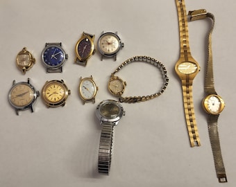 Lot Vintage ladies watches for repair Bulova timex brichot Timex CHR Bezel, Vintage Woman main image 3