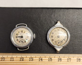 Vintage Womens Watches Elco And Superva For Repair For Parts Not Running Final Sale