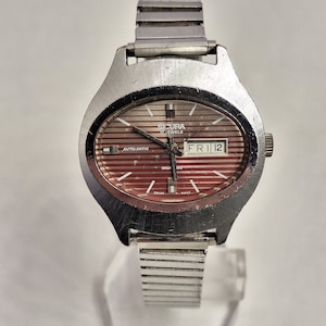 Vintage Watch Sicura Mechanical Automatic Watch With Day Date Window FOR REPAIR