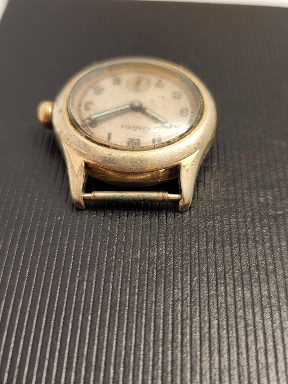 Vintage WW2 Era Certina Watch Mechanical Manual Wind With Sub Second Complication 29mm Jr Size Boys Size On Nato Strap Read Description View 6