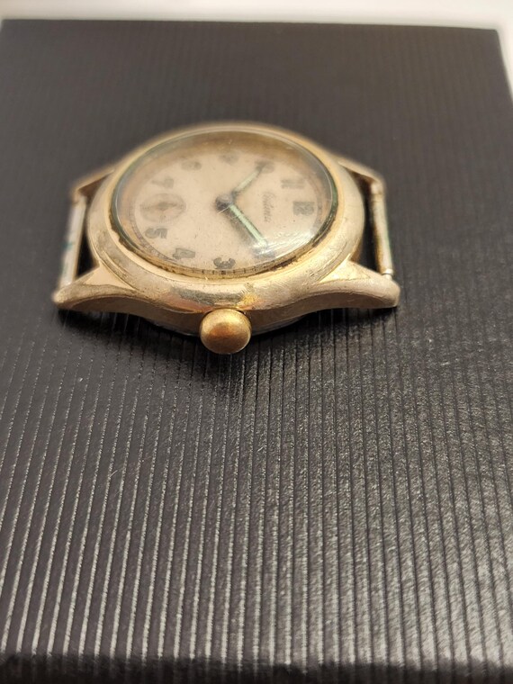 Vintage WW2 Era Certina Watch Mechanical Manual Wind With Sub Second Complication 29mm Jr Size Boys Size On Nato Strap Read Description View 5
