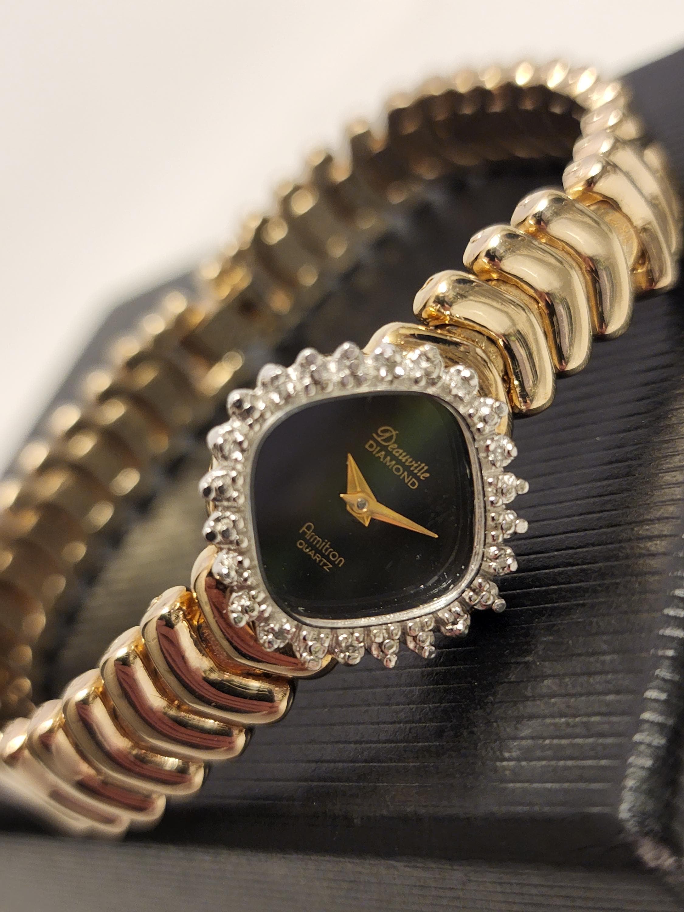 Armitron Deauville Diamond Ruby New Battery Ladies‎ Watch 16MM 5.75\
