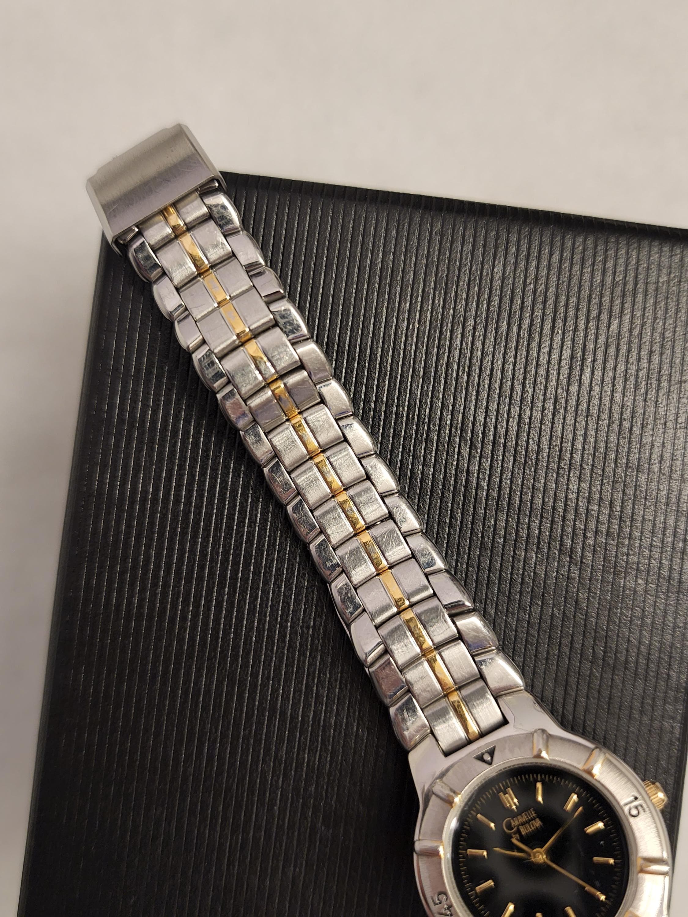 Bulova Caravelle Silver Tone Women\'s Mesh Bracelet Watch with Square Dial Vintage Caravelle by Bulova N8 1978 Ladies Silver Mechanical  main image 3