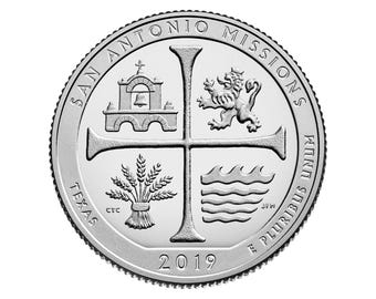 2019-S San Antonio Missions Quarter