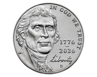 PRESALE 2026 Nickel | 2-Coin Set (P, D Mints) Semiquincentennial