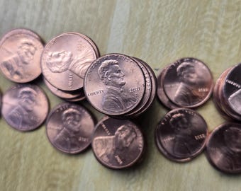 Pennies from 2020s, 1 Cents from 2025, 2024, 2023, 2022, 2021, 2020