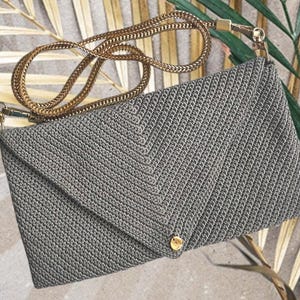 Geschenk-Häkeltasche / Luxus / Kleine Elegante Stricktasche / Handgemachte Crossbody Clutch / Tasche für Alltag und besondere Anlässe