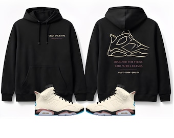 Designed for Those Who Notice Details Hoodie | Luxury Sneaker Outline Hoodie | Minimal Streetwear Hoodie | Black or White Hoodie |