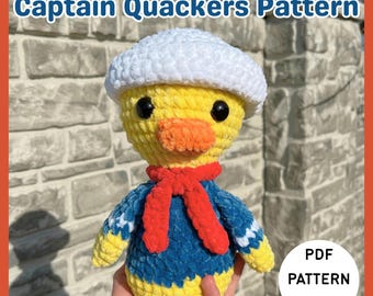 Captain Quackers Crochet Pattern