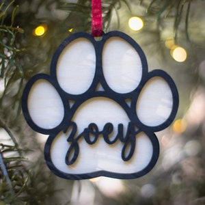Dog Ornament Personalized, Custom Dog Ornament, Rainbow Bridge, Personalized Dog Ornament, Dog Memorial Gift, Dog Ornament, Pet Ornament