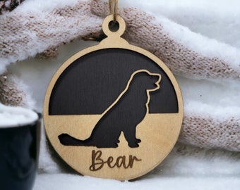 Personalized Dog Ornament, Rainbow Bridge, Custom Dog Ornament, Dog Ornament Personalized, Dog Memorial Gift, Dog Ornament, Pet Ornament