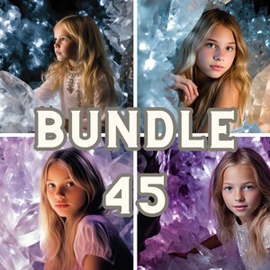 Crystal Cave Digital Backdrop Collection - 45 Jpeg Files for Download, Studio Backdrops, Maternity Overlays, Photoshop Overlays