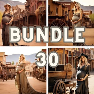 Wild West Town Digital Backdrop Collection - 30 Jpeg Files for Download, Studio Backdrops, Maternity Overlays, Photoshop Overlays