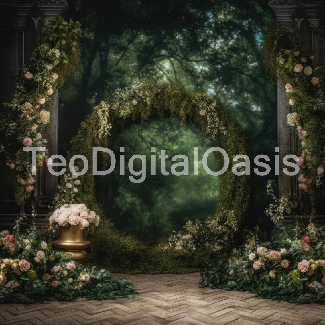 Décoration de fond floral Botanical Fiesta de Talking Tables