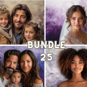 Digital Backdrops: 25x Fine Art Portrait Texture - Photography Digital Overlays & Backgrounds