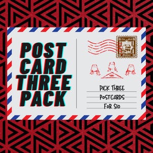 Paquete de 3 postales