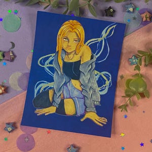 Up In Smoke // Lunaria Studios Art Print Witchy Art Girl Witch Redhead