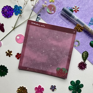 Strawberry Dreams Memo Notepad