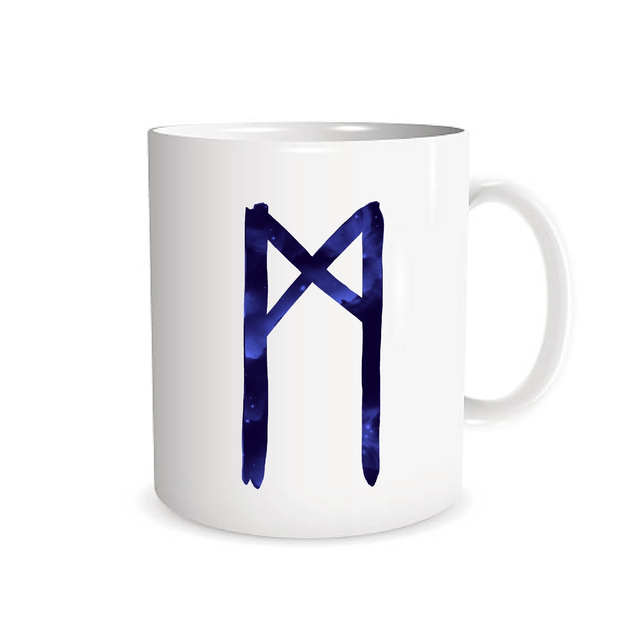 Mannaz Rune, Elder Futhark PNG, Vikings Rune, Runic Alphabet Digital ...