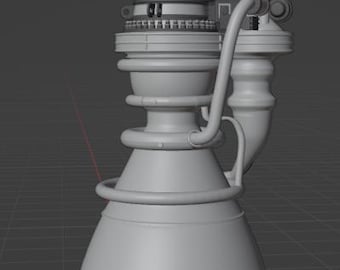 Spacex Starship Raptor 3 - Sea Level Engine STL File | 3D Print