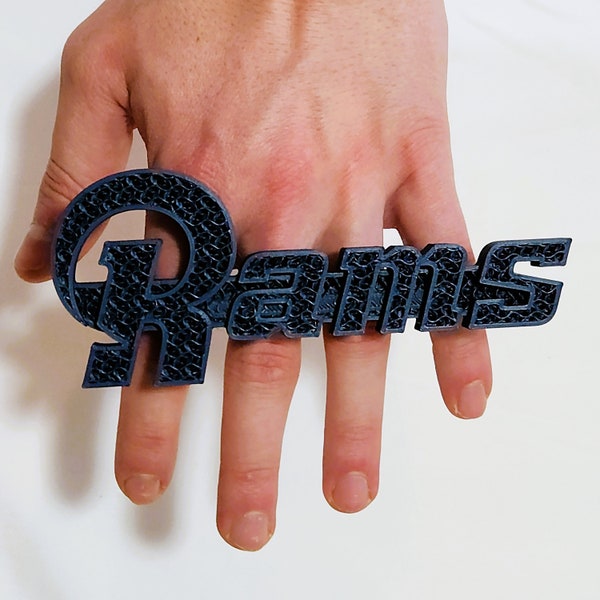 Rams Knuckle Rings - 3D Printed Los Angeles Fan Gear