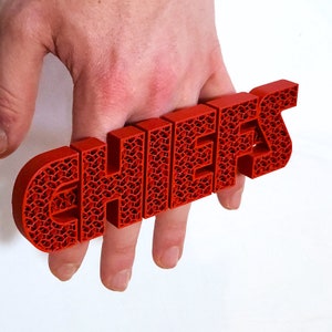 Chiefs Knuckle Rings - 3D Printed Kansas City Fan Gear