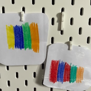 Fotoclips Fotohaken Notizclips Blatthalter Clips für Ikea Skadis Lochplatte