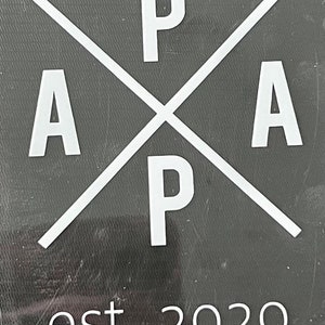Father&#39;s Day - iron-on transfers for your Father&#39;s Day gift - Papa est.