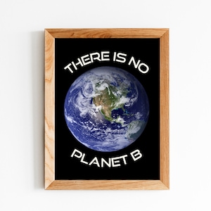 There Is No Planet B, Klimawandel, Poster, Planet Erde, Klassenzimmer Dekor, Lehrer Drucke, druckbare Wandkunst