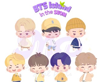 BTS Island in the SEOM (Butter Special) / Digital stickers / PNG files