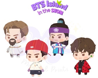 BTS Island in the SEOM (Taehyung) / Digital stickers / PNG files