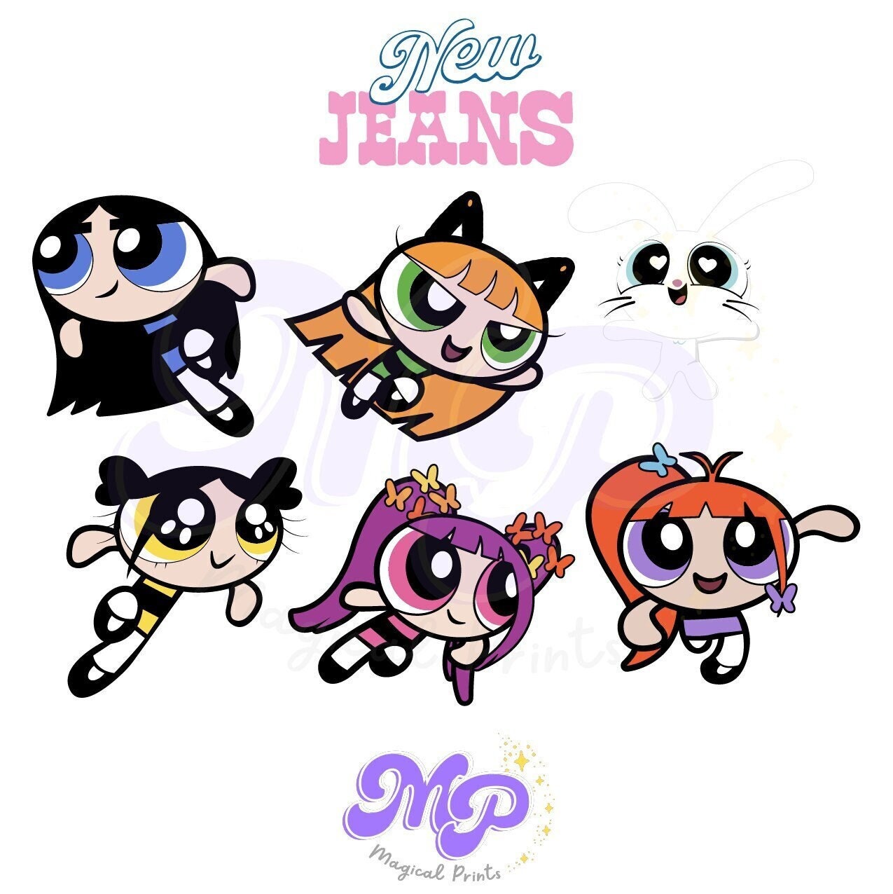 New Jeans Get up Powerpuff Girls / PNG Files / Digital - Etsy UK