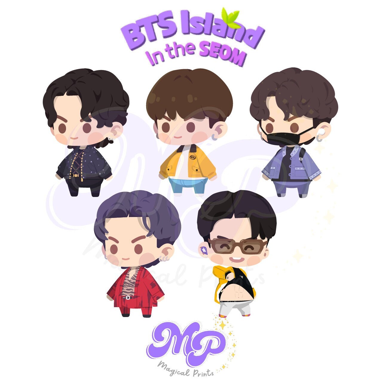 BTS Island in the SEOM jungkook / Digital Stickers / PNG Files Etsy