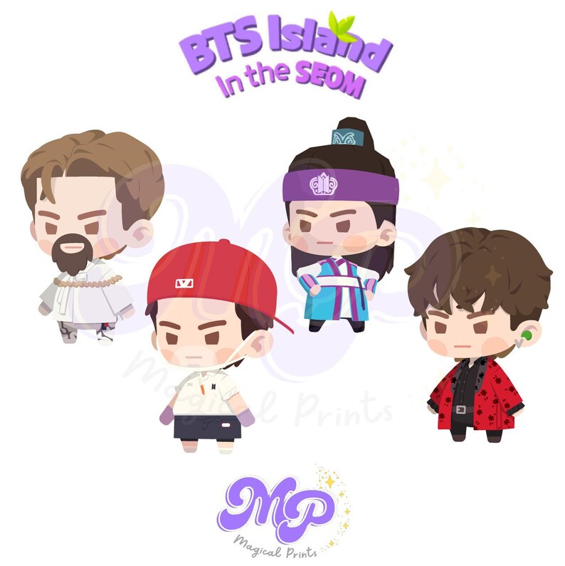 BTS Island in the SEOM Taehyung / Digital stickers / PNG files image 1